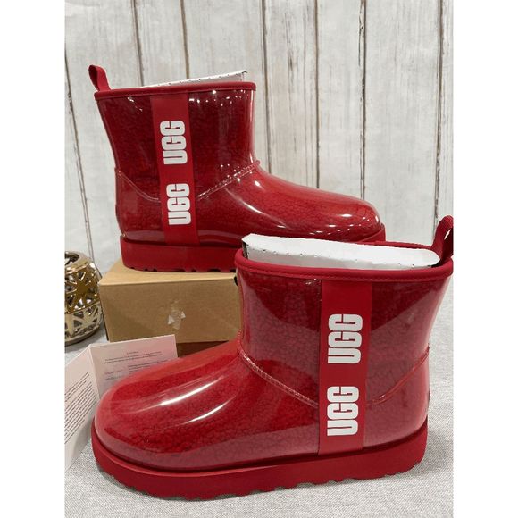 UGG Shoes - UGG Women's Classic Clear Mini Boot - Samba Red 10M